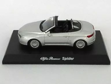 中古】ミニカー 1/64 アルファロメオ Spider(シルバー) 「アルファ