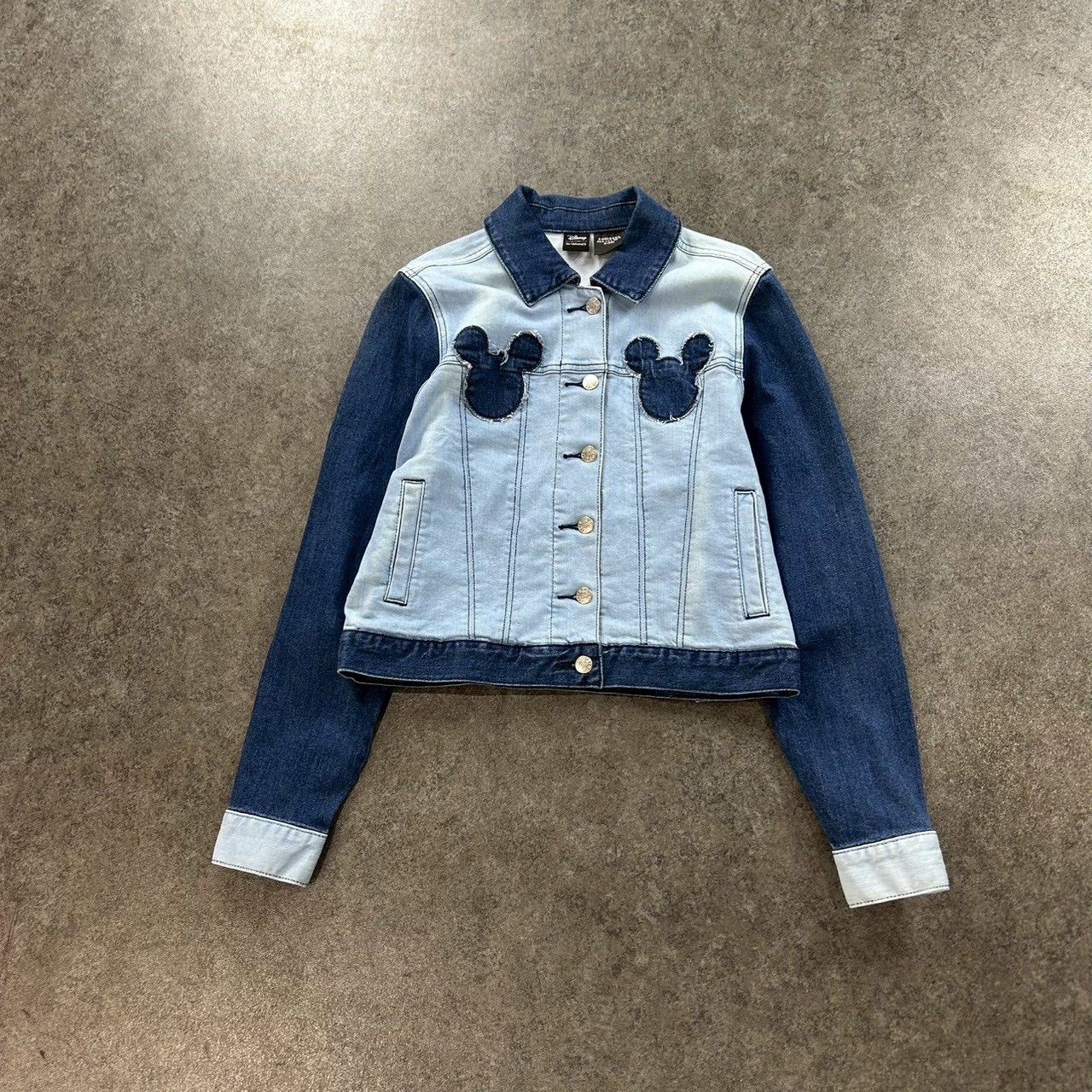 新品 未使用 Disney Her Universe Mickey Mouse Denim Tracker Jacket 