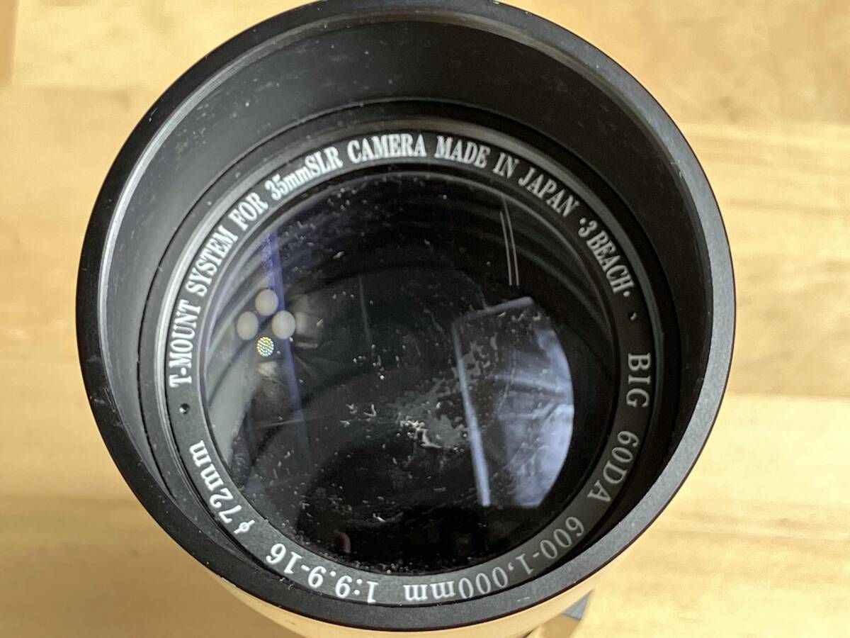 ジャンク 3BEACH スリービーチ 超望遠レンズ BIG 60DA 600-1000mm 1