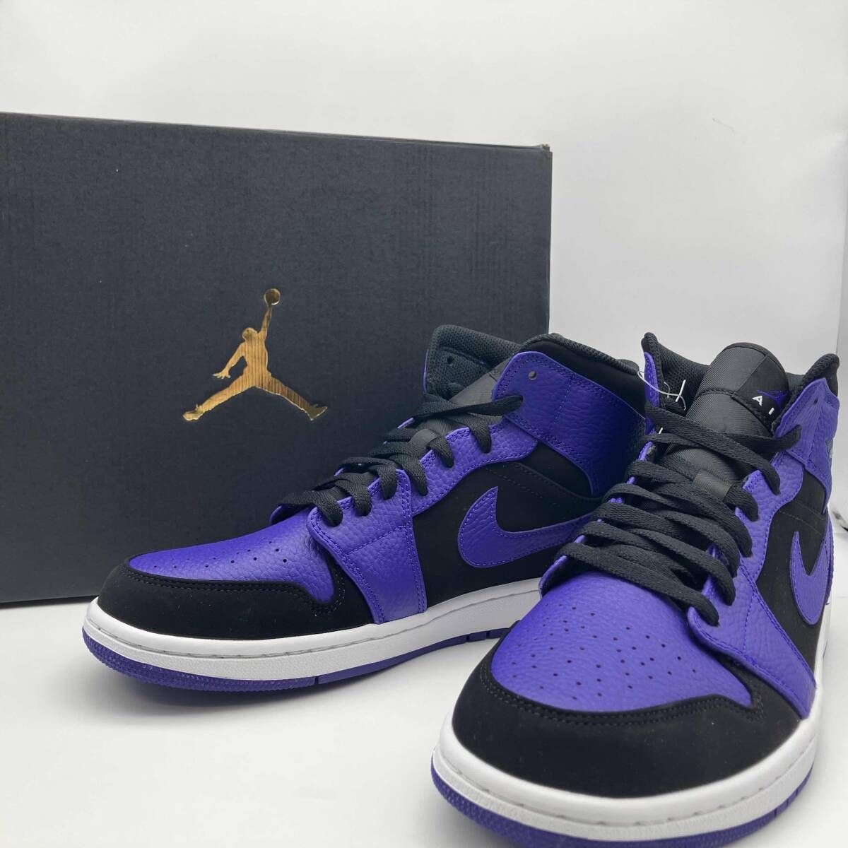 NIKE AIR JORDAN 1 MID BLACK DARK CONCORD ナイキ エアジョーダン 1 