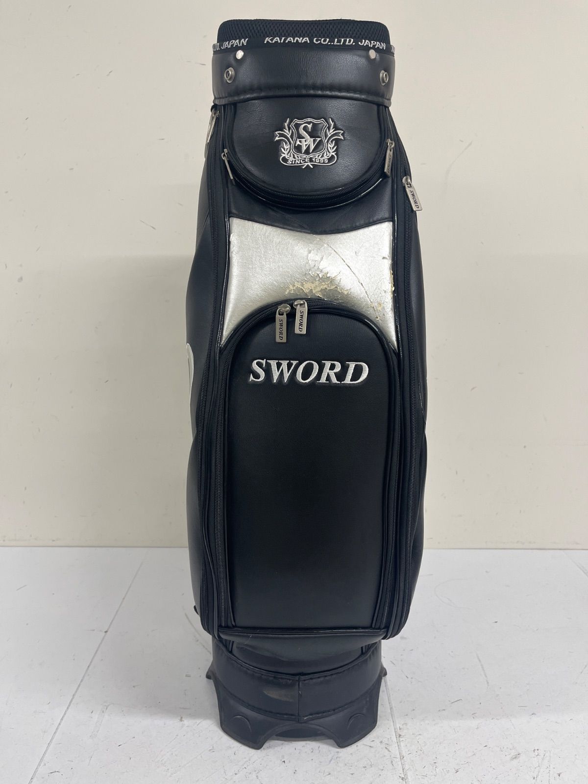 送料無料！！SWORDソード ゴルフバッグ キャディバッグ ブラック