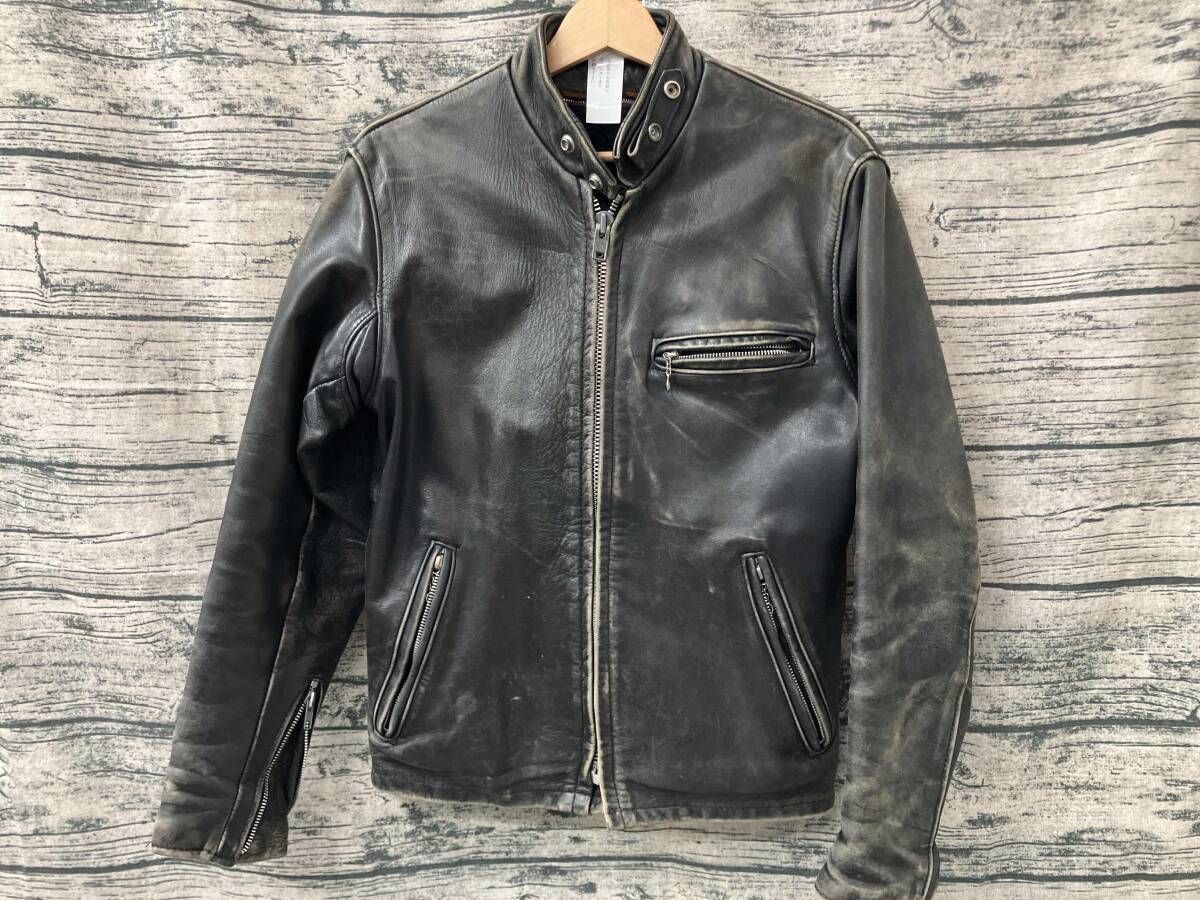 SCHOTT ショット シングルライダース 141 ブラック サイズ34 アメカジ