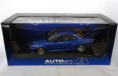 ミニカー 1 18 ニッサン スカイライン GT R 1999 ブルー 77301