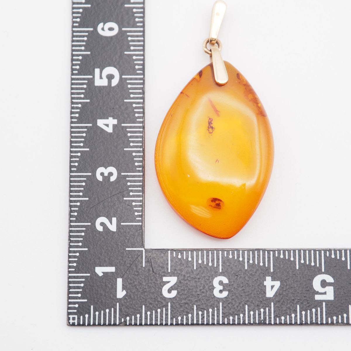 M378 琥珀 コハク アンバー 583刻印 ペンダント トップ デザイン