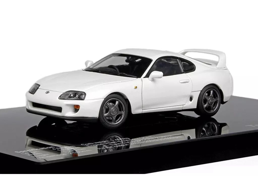 ミニカー 1 43 トヨタ スープラ A 80 ホワイト