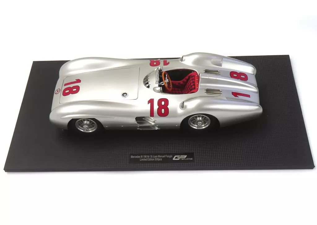ミニカー 1 12 Mercedes W 196 18 シルバー GP シリーズ 07 A