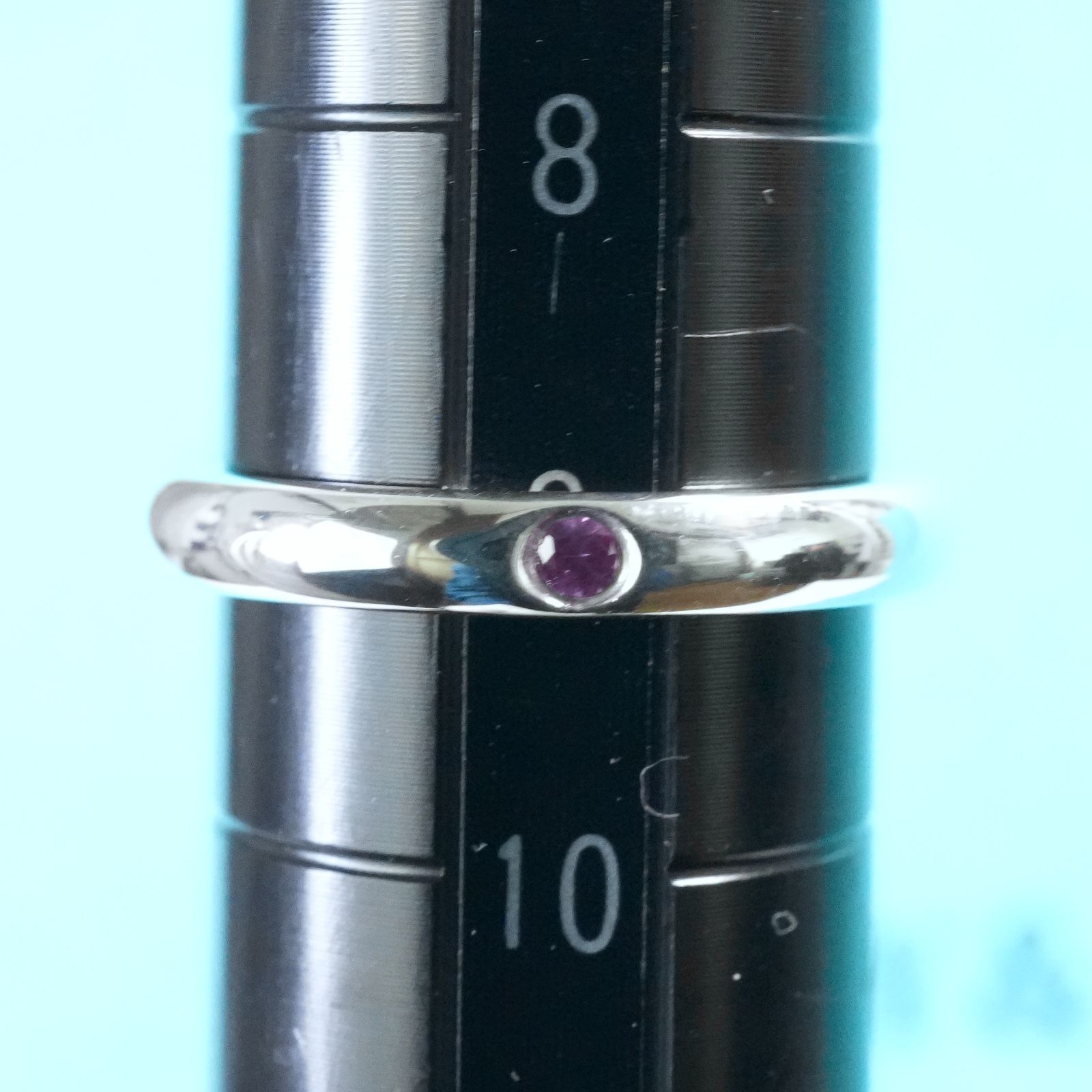 極美品9号ティファニーピンクサファイアスタッキング バンドリング/25