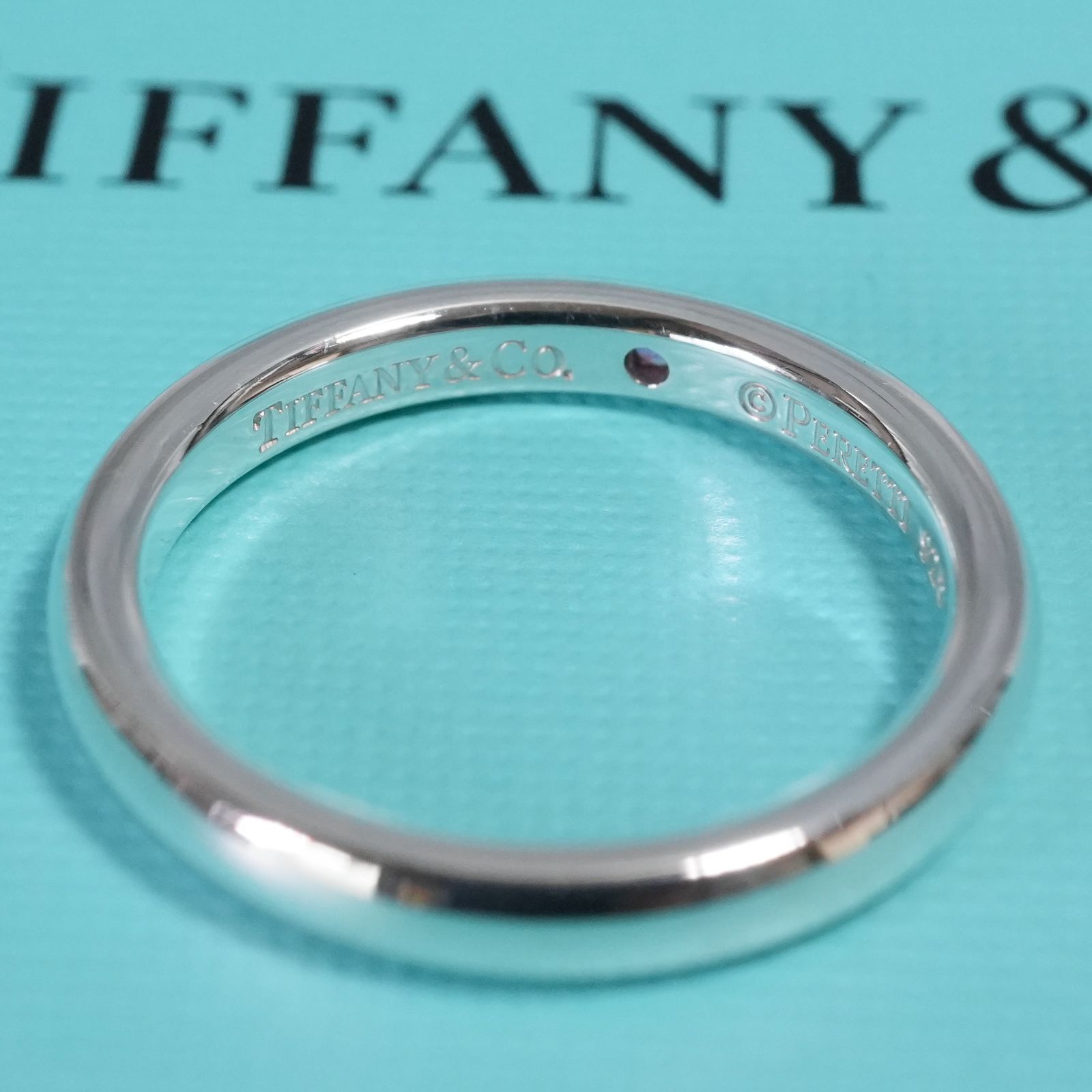 最終❗️Tiffany / スタッキングバンド サファイア リング SV925 TIFFANY&Co. エルサペレッティ スタッキングバンド サファイア SV925