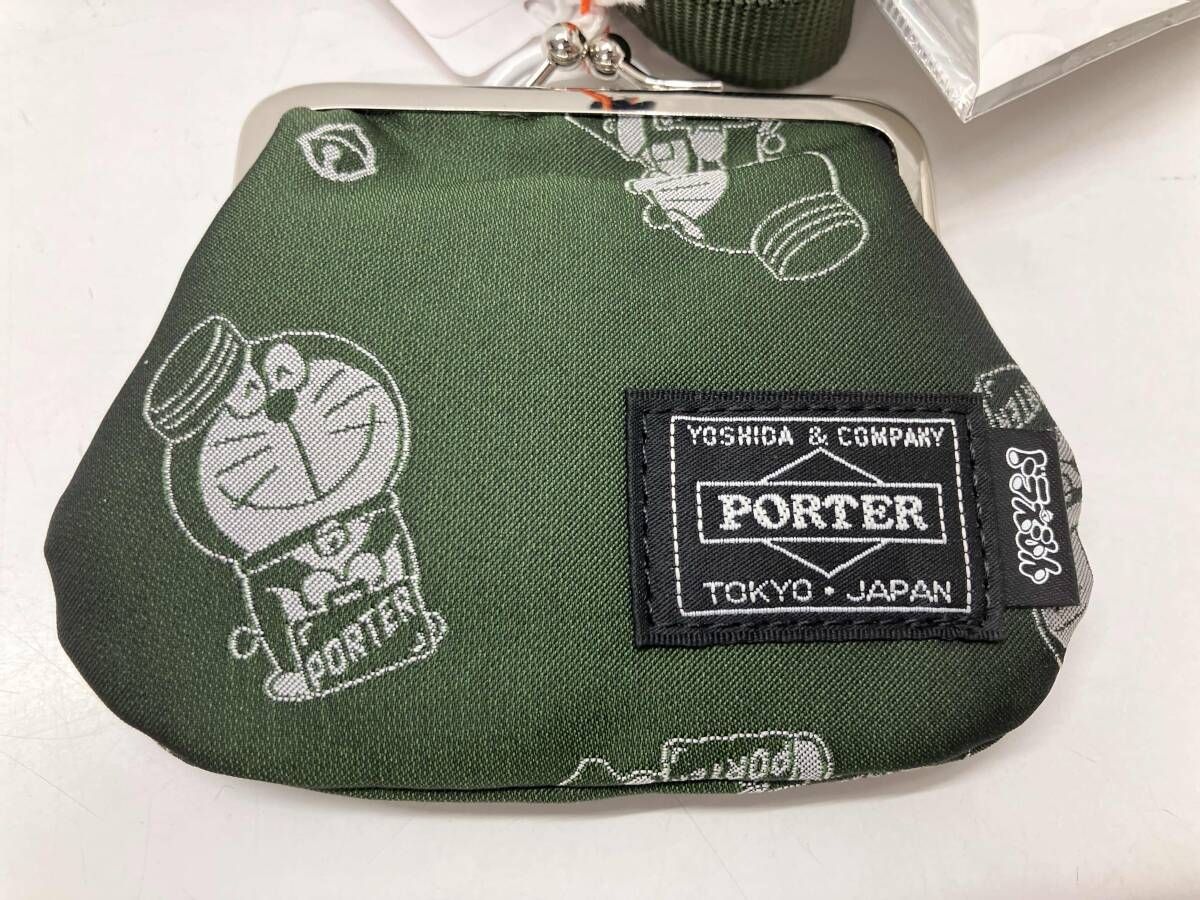 PORTER ポーター ドラえもん コインケース がま口 グリーン 381-26880