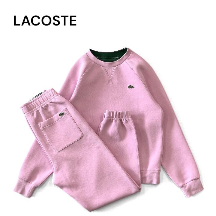 LACOSTE ラコステ セットアップ クルーネックスウェット ラグラン 