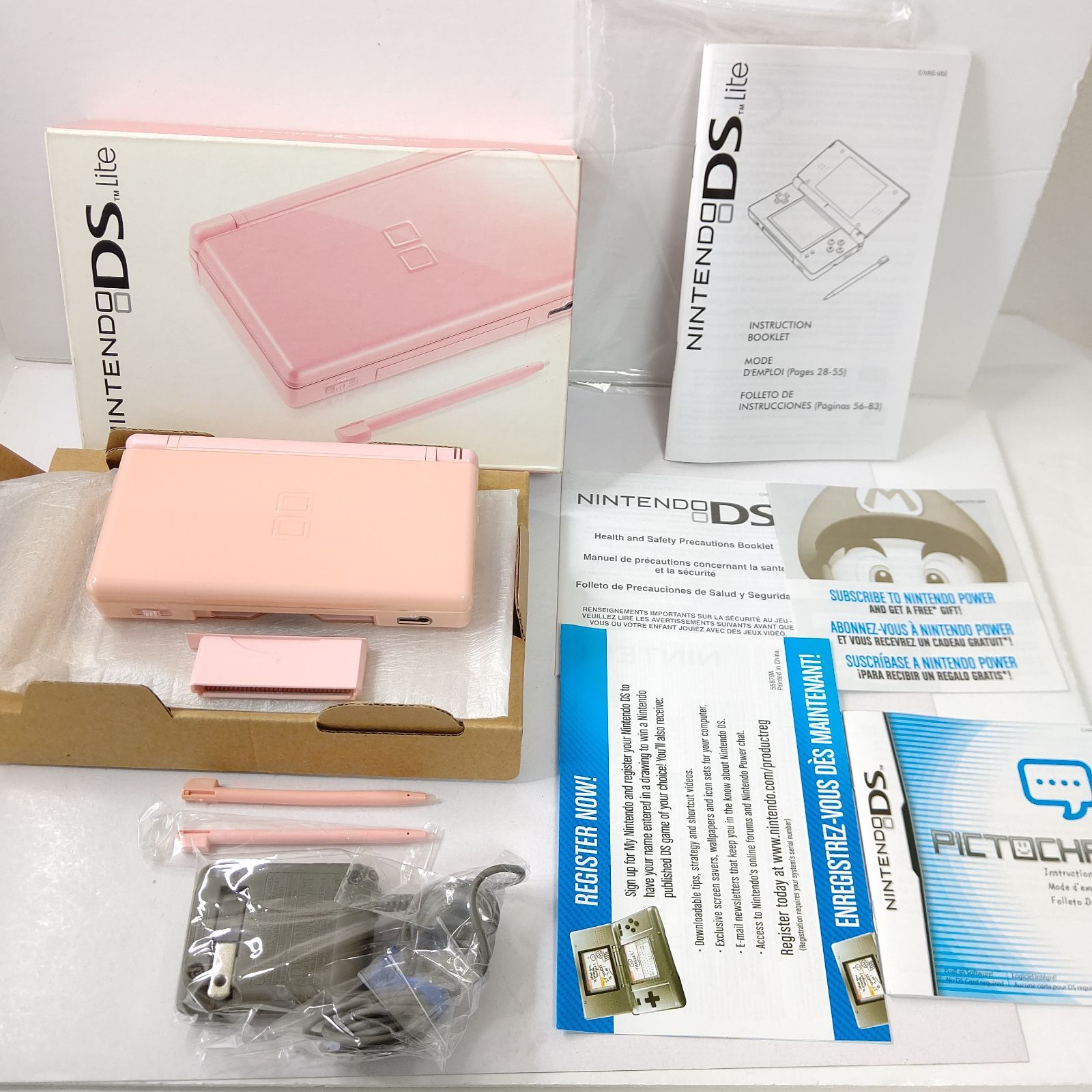 北米版 ニンテンドーDSlite コーラルピンク 任天堂 ゲーム機