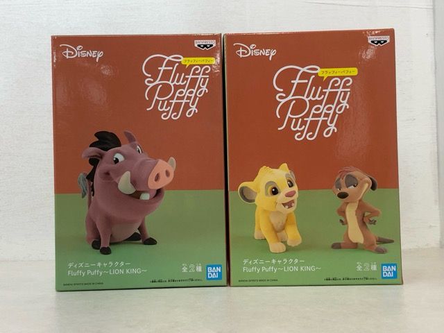 未開封☆ディズニーキャラクター Fluffy Puffy ライオンキング