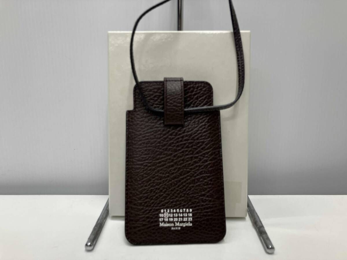 箱付き】Maison Margiela メゾンマルジェラ フォンケース レザー