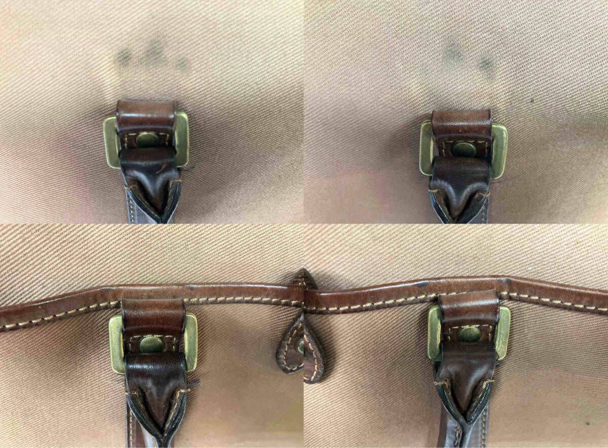 BEAMS F ブライドルレザー コットンツイル ブリーフケース ビームス