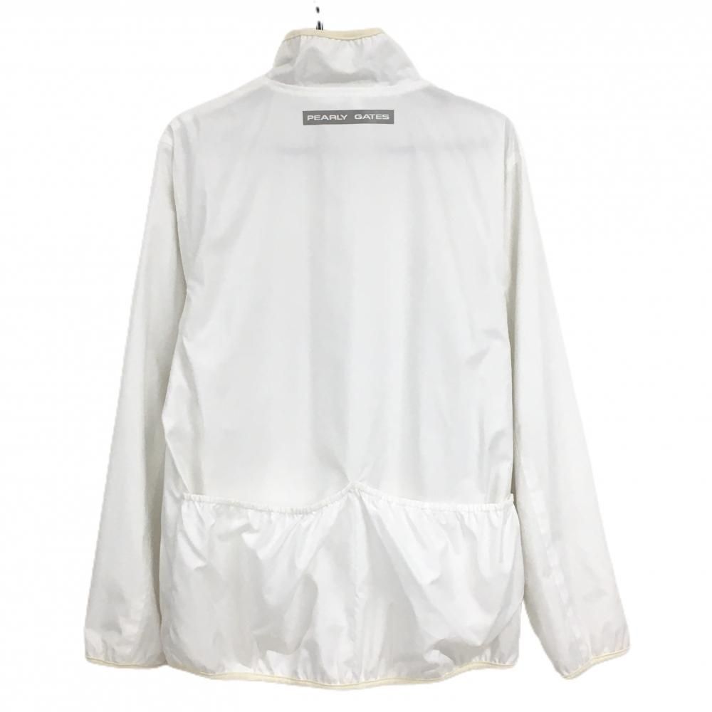 パーリーゲイツ ジャケット 白 ロゴプリント 裏地メッシュ メンズ 5(L