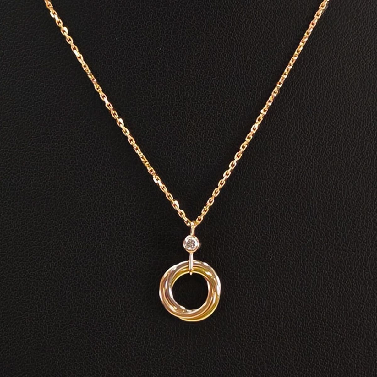 Cartier カルティエ ベビー トリニティ ダイヤモンド 1P ネックレス