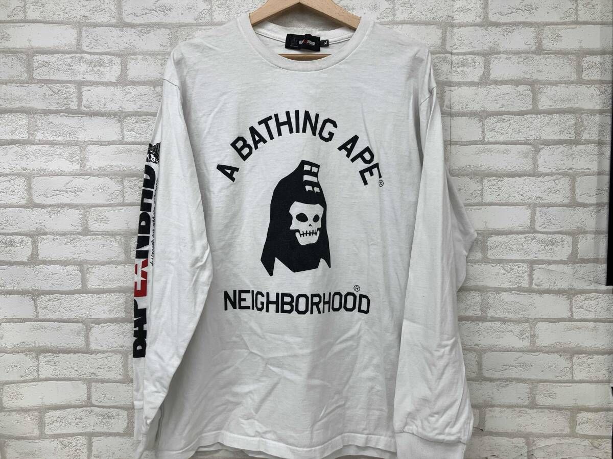 A BATHING APE × NEIGHBORHOOD L/S TEE ア ベイシング エイプ