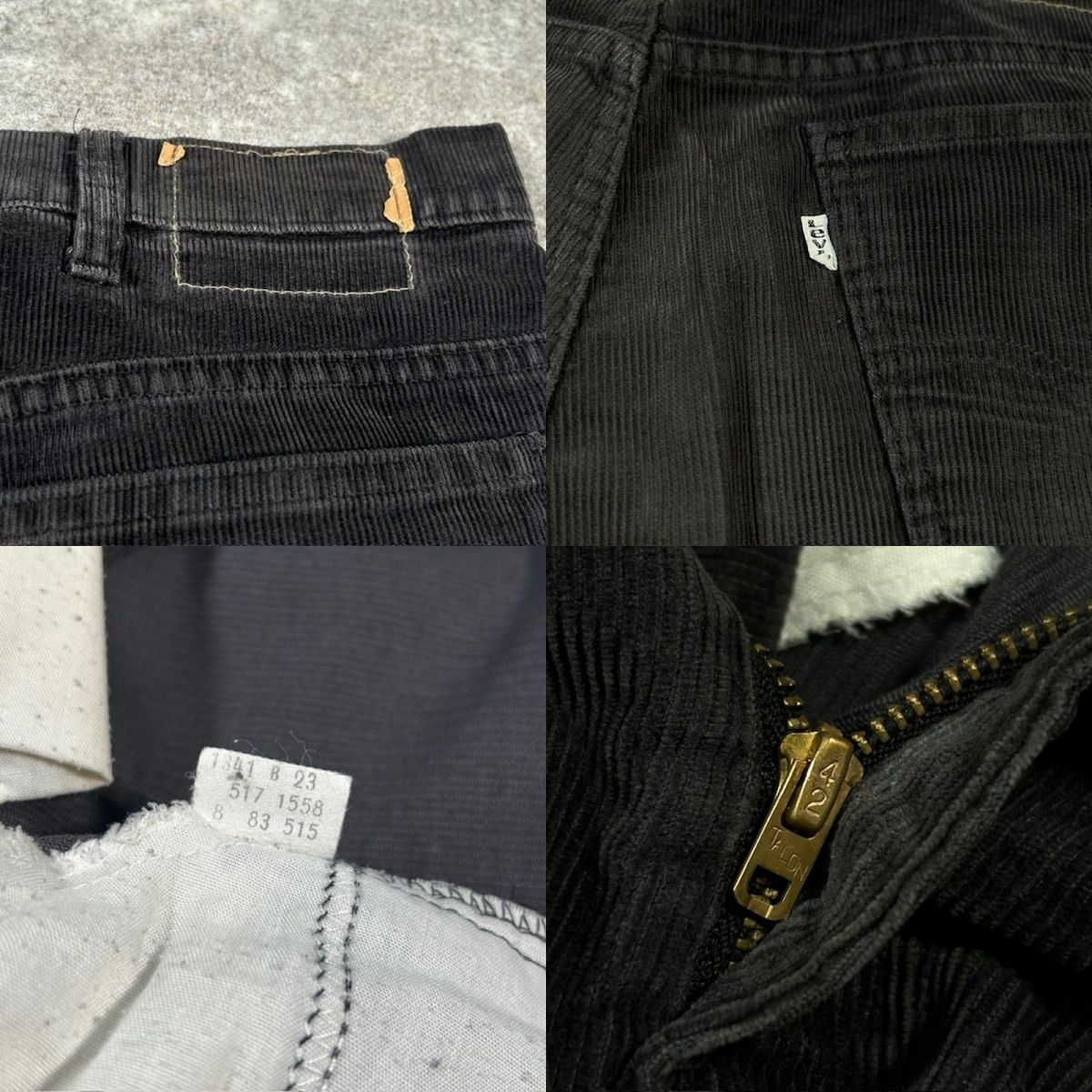 LEVI'S リーバイス コーデュロイ ブラック アメリカ製 刻印515 83年