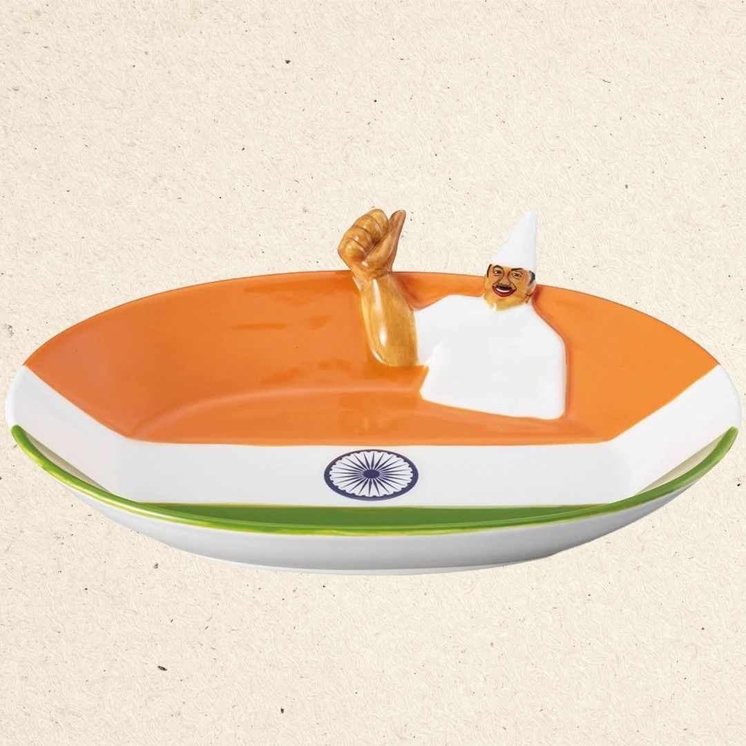 🇮🇳プレゼントにも🍛】インド おじさん カレー皿 お皿 おもしろ 雑貨