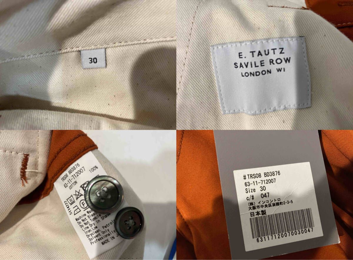 E.TAUTZ CARGO TROUSERS [TRS08 BD3876]◇カーゴパンツ/30/63-11 