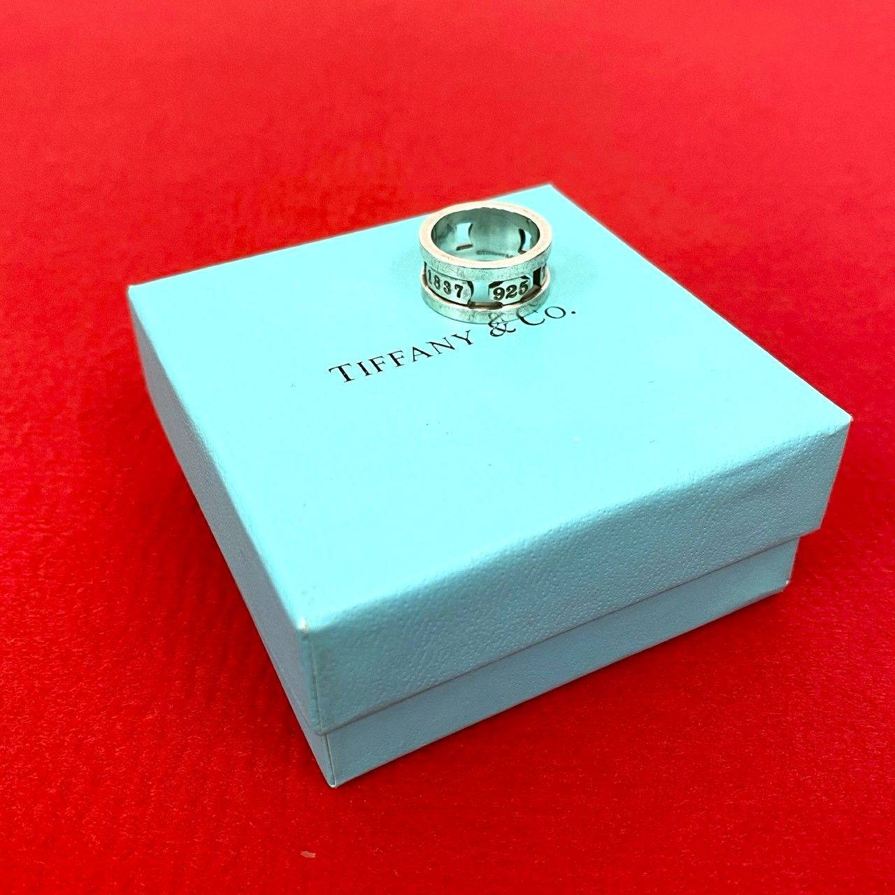 TIFFANY&Co.【極美品】1837エレメントリング　約13号　925 希少 極 美品 TIFFANY&Co. ティファニー 1837 エレメント リング シルバー