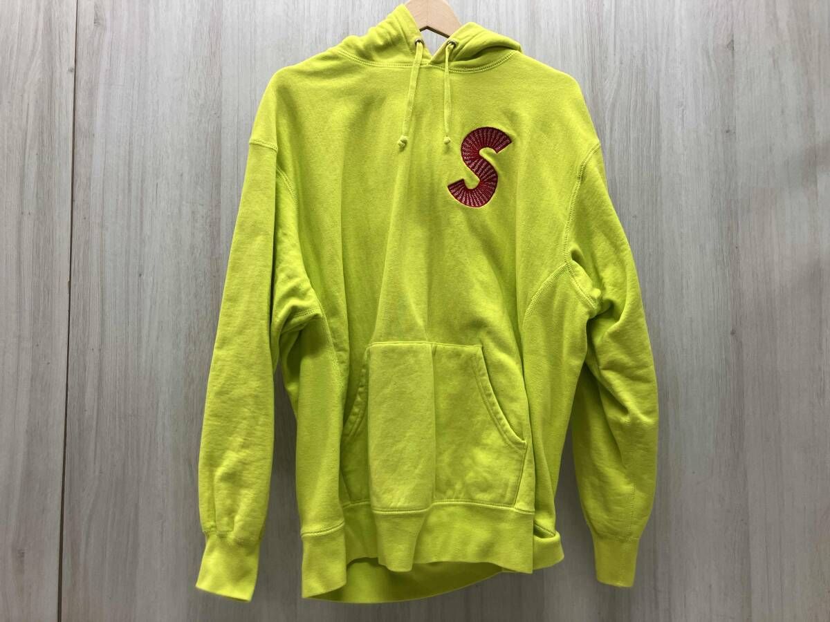 フォロー割■ supreme 20AW Sロゴ パーカー イエロー XL Supreme/パーカー/20AW S Logo Hooded Sweatshirt/変色あり/サイズ
