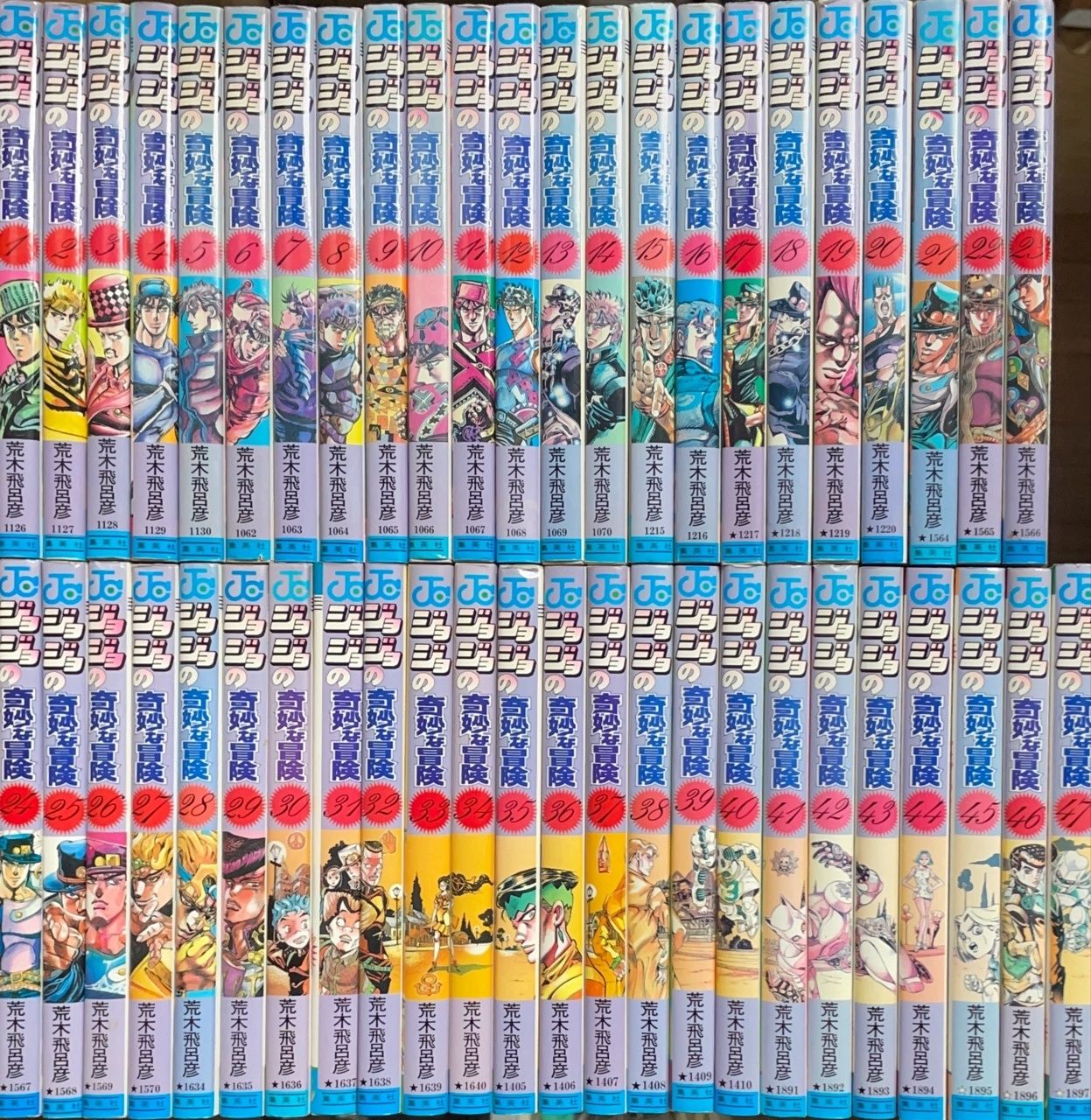 ジョジョの奇妙な冒険 コミックセット 1巻～47巻（1部から4部の