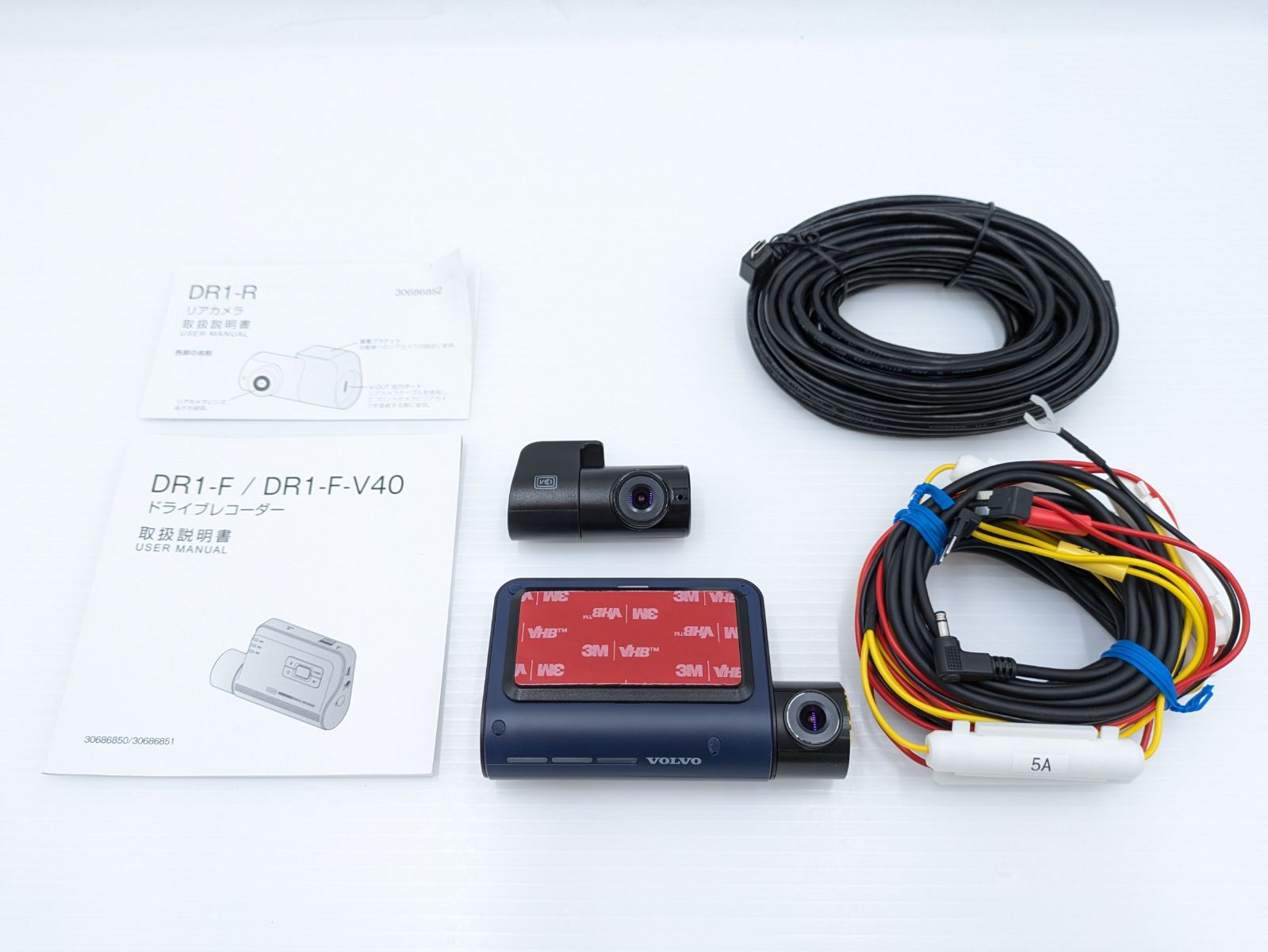 美品】『領収書可』VOLVO純正 ドライブレコーダー 前後2カメラセット