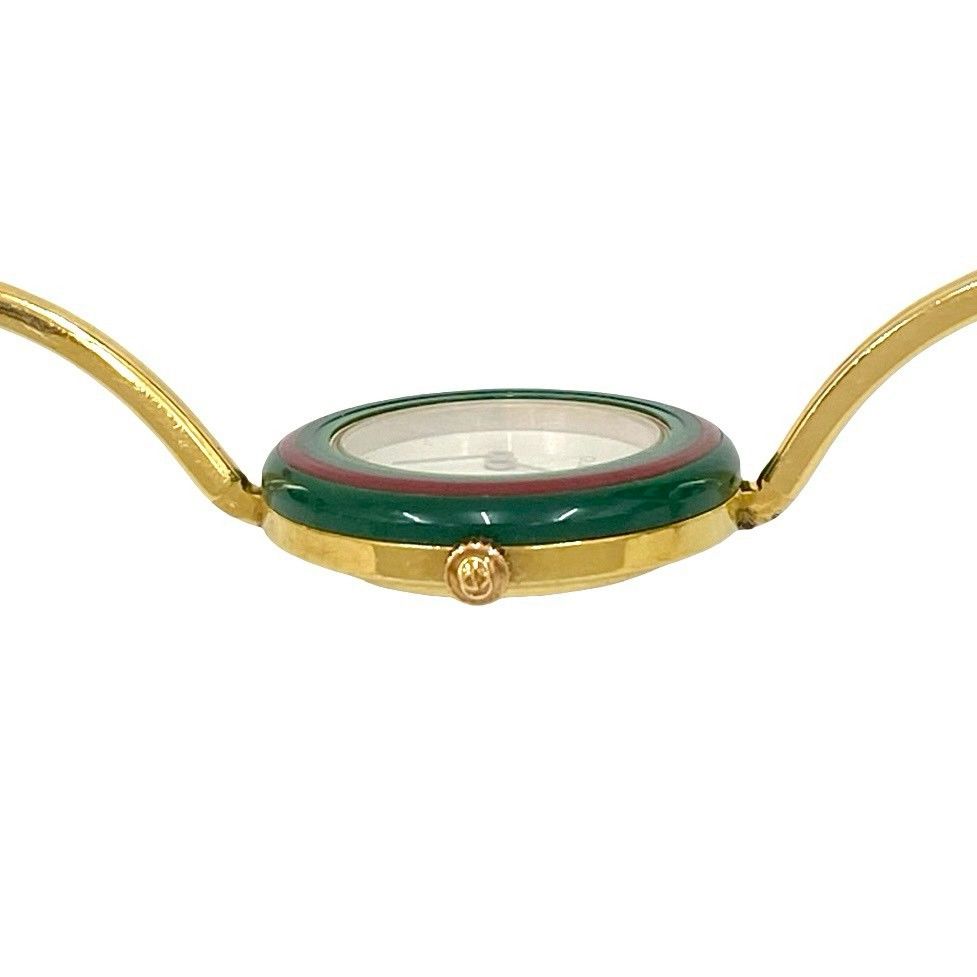最高 美品・動作品 GUCCI グッチ チェンジベゼルウォッチ チェリー