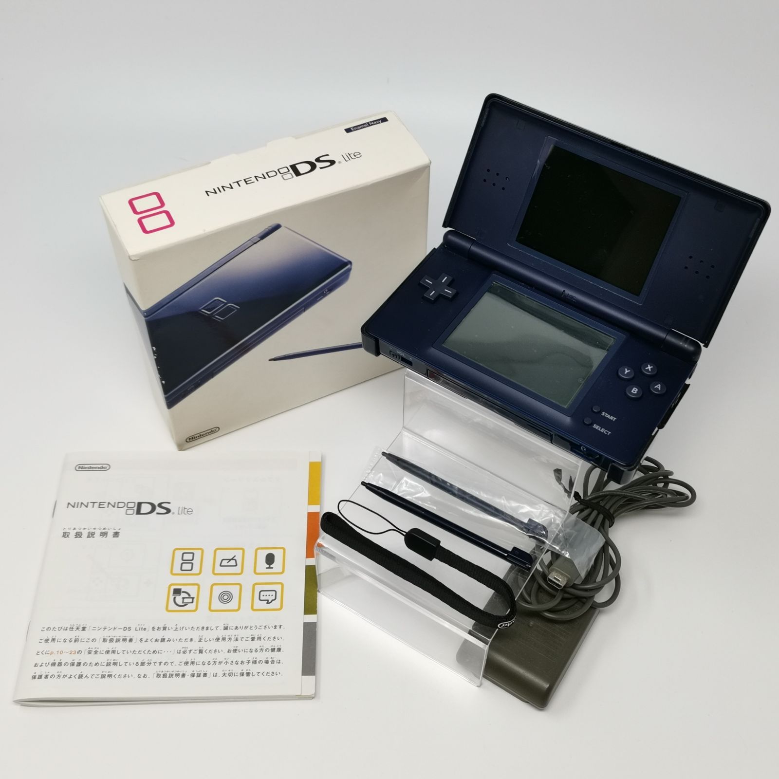 DS LITE エナメルネイビー　箱有り　任天堂 任天堂 ニンテンドー DS Lite エナメルネイビー 箱あり 初期起動確認