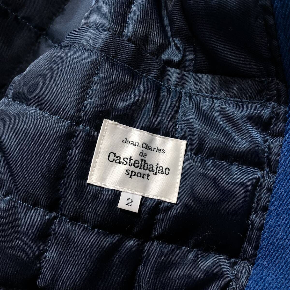 GQ4595◇Castelbajac sport : ダッフルコート◇M◇ブルー系 カステル