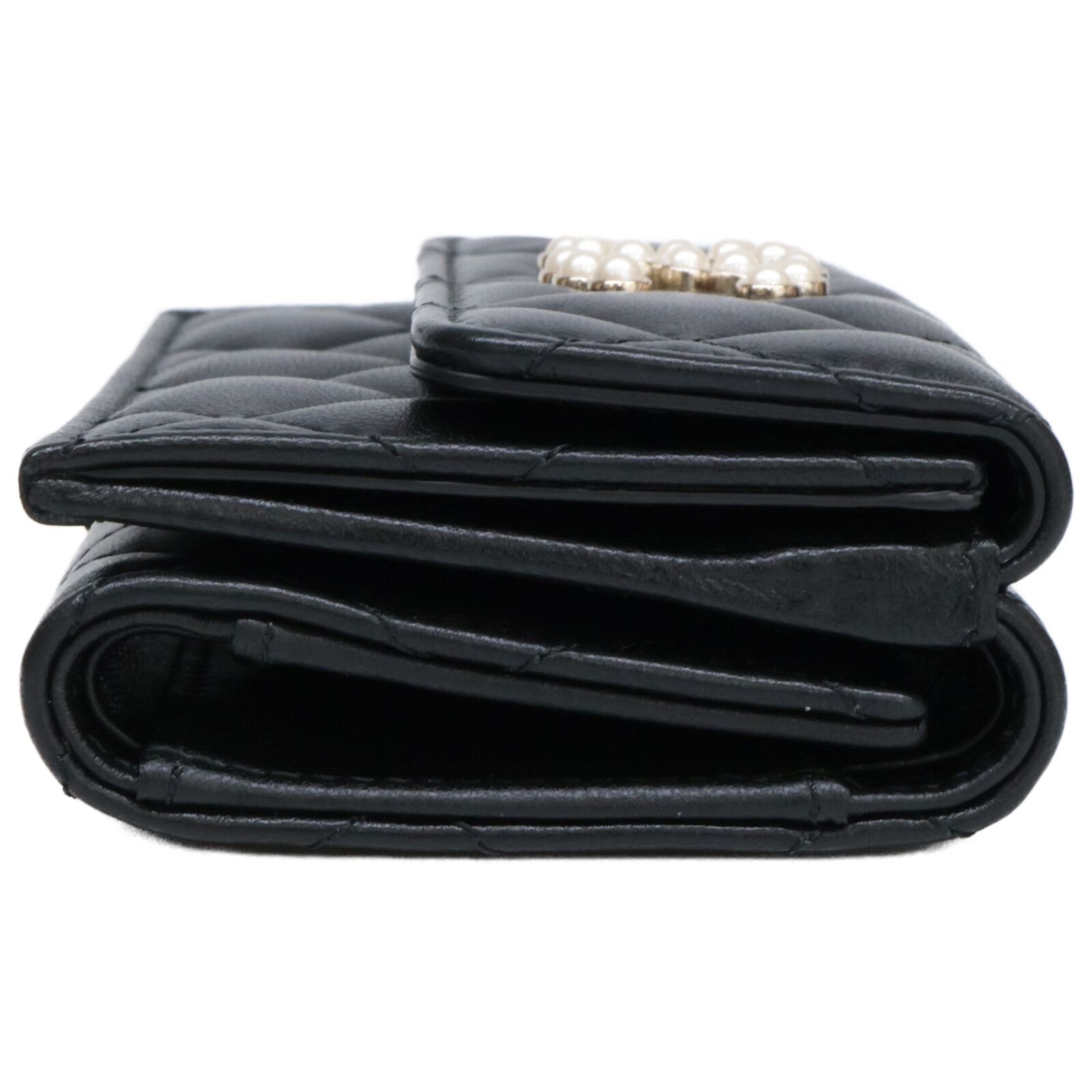 CHANEL シャネル 新品同様 AP3808 マトラッセ ラムスキン パールココ