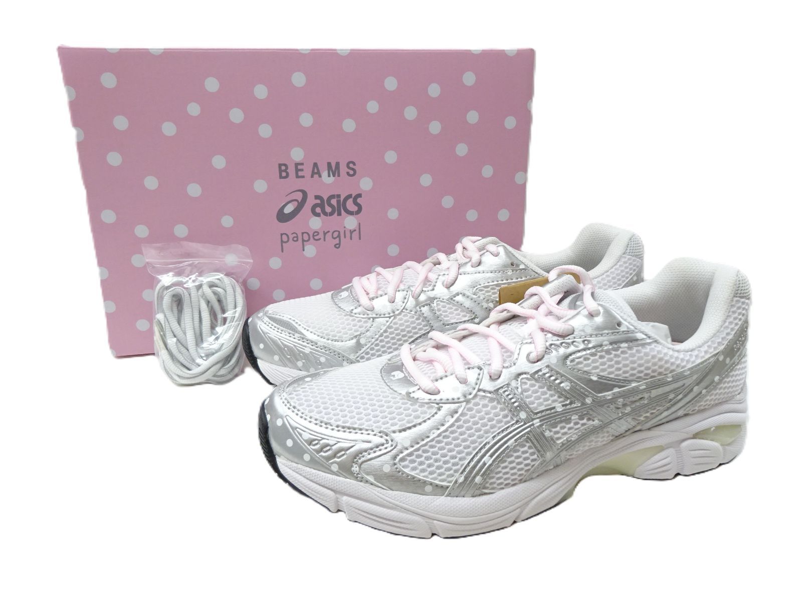 27.5cm【未使用】asics papergirl BEAMS スニーカー GT2160 シルバー 