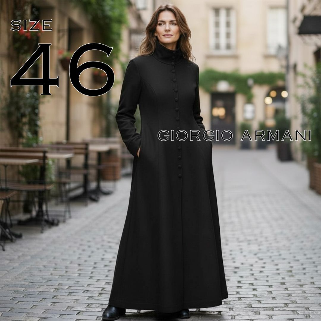 GIORGIO ARMANIジョルジオアルマーニ イタリア製 ウール混ハイネック