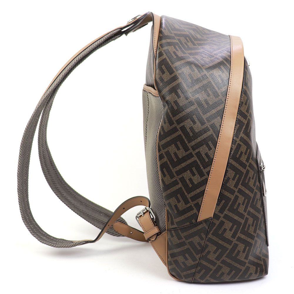 フェンディ ダイアゴナル キオード ミディアム ブラウンFFキャンバス