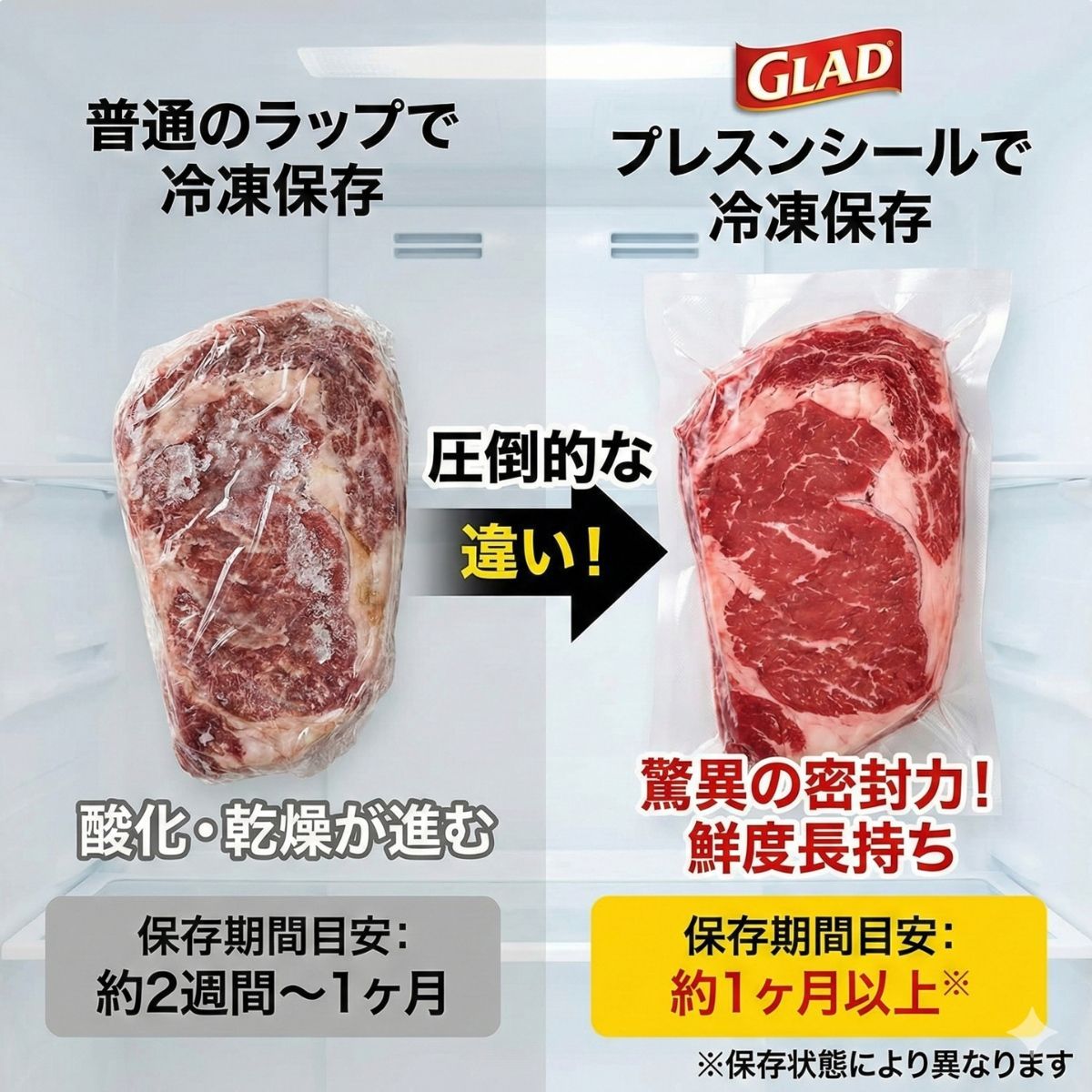 プレスンシール コストコ グラッド 1本セット GLAD Press'n Seal 密閉