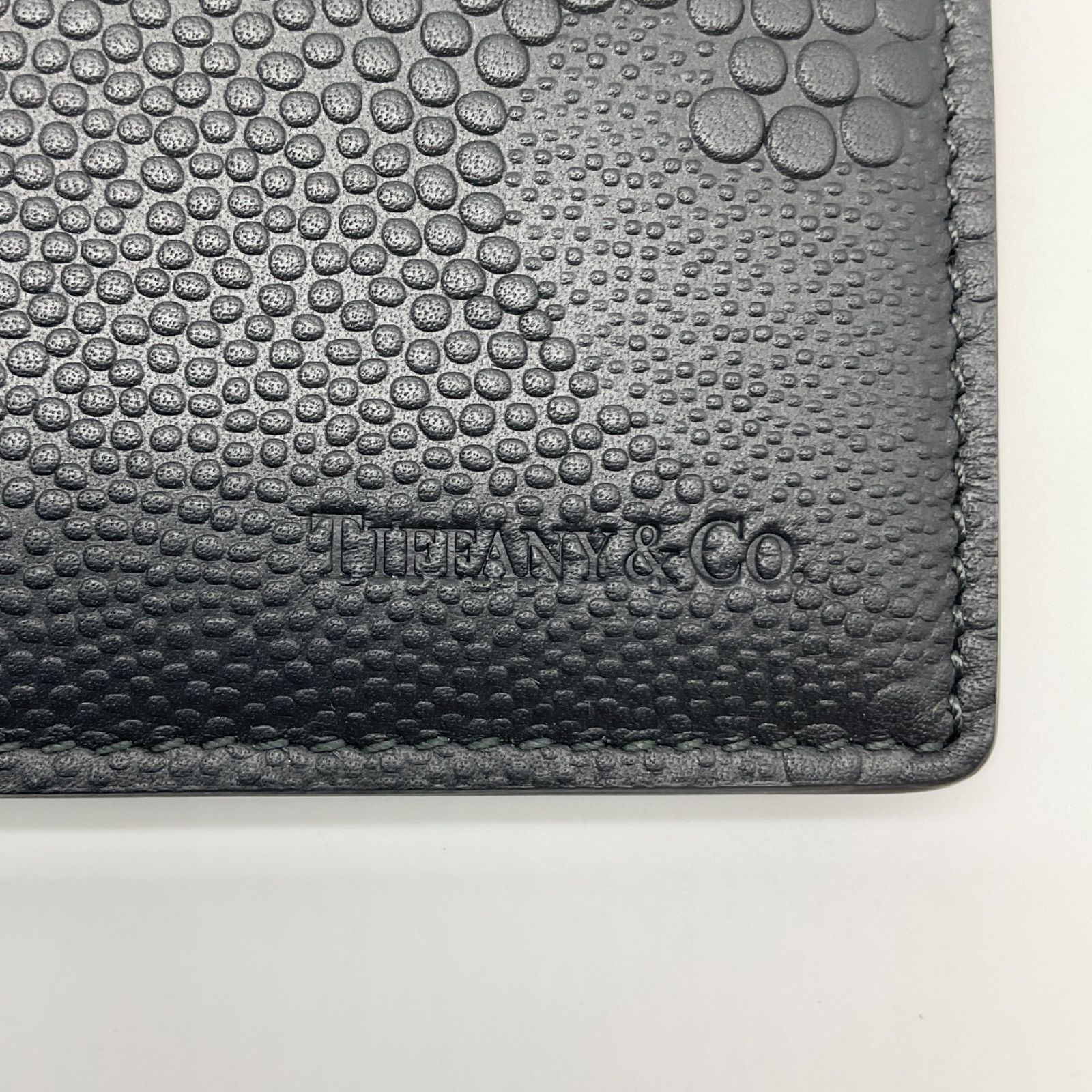 ●TIFFANY&CO. ティファニー パスポートケース 手帳カバー ブラック レザー 革 【中古】Aランク 3_89 ●TIFFANY&CO. ティファニー パスポートケース 手帳カバー ブラック レザー 革 【中古】Aランク 3_89