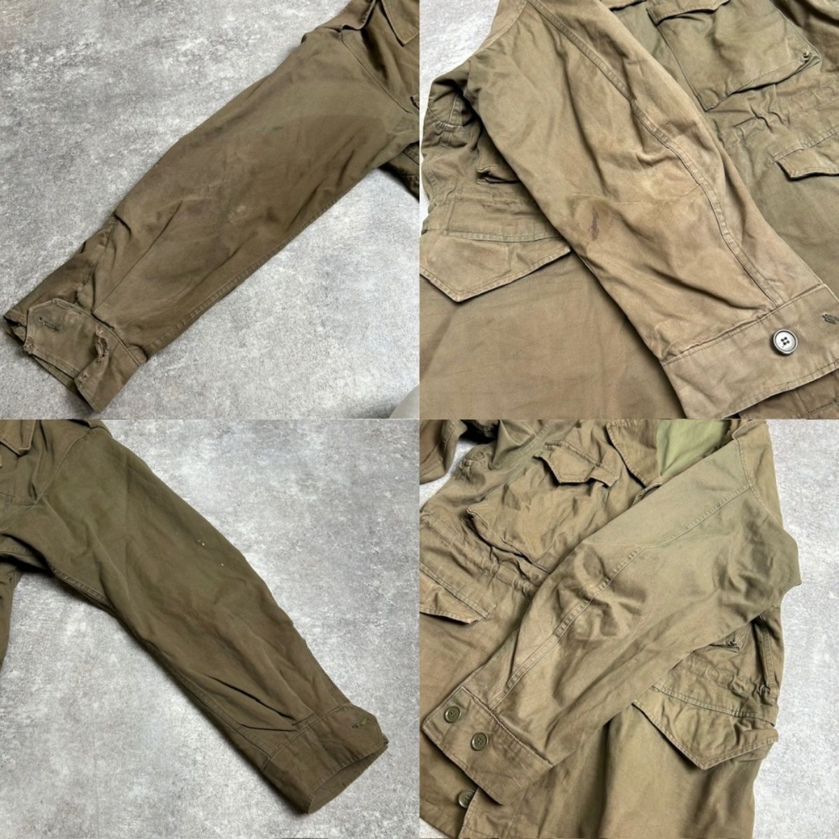 ノルウェー軍 50's~ M-43タイプ フィールドジャケット 民間モデル ダメージ size50 M~L相当 ユーロミリタリー ノルウェー軍 50's~ M-43タイプ フィールドジャケット 民間モデル