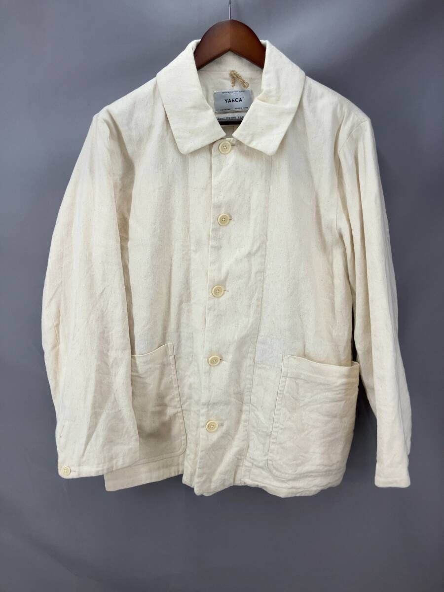☆ YAECA ヤエカ BUTTON JACKET 43553 ジャケット 麻混 日本製 S