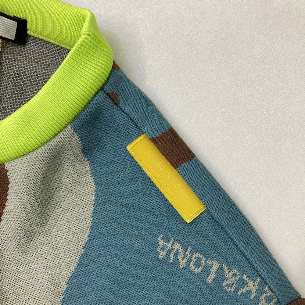 MARK&LONA マーク＆ロナ カモフラ柄 ニットスカルワッペン サイズ