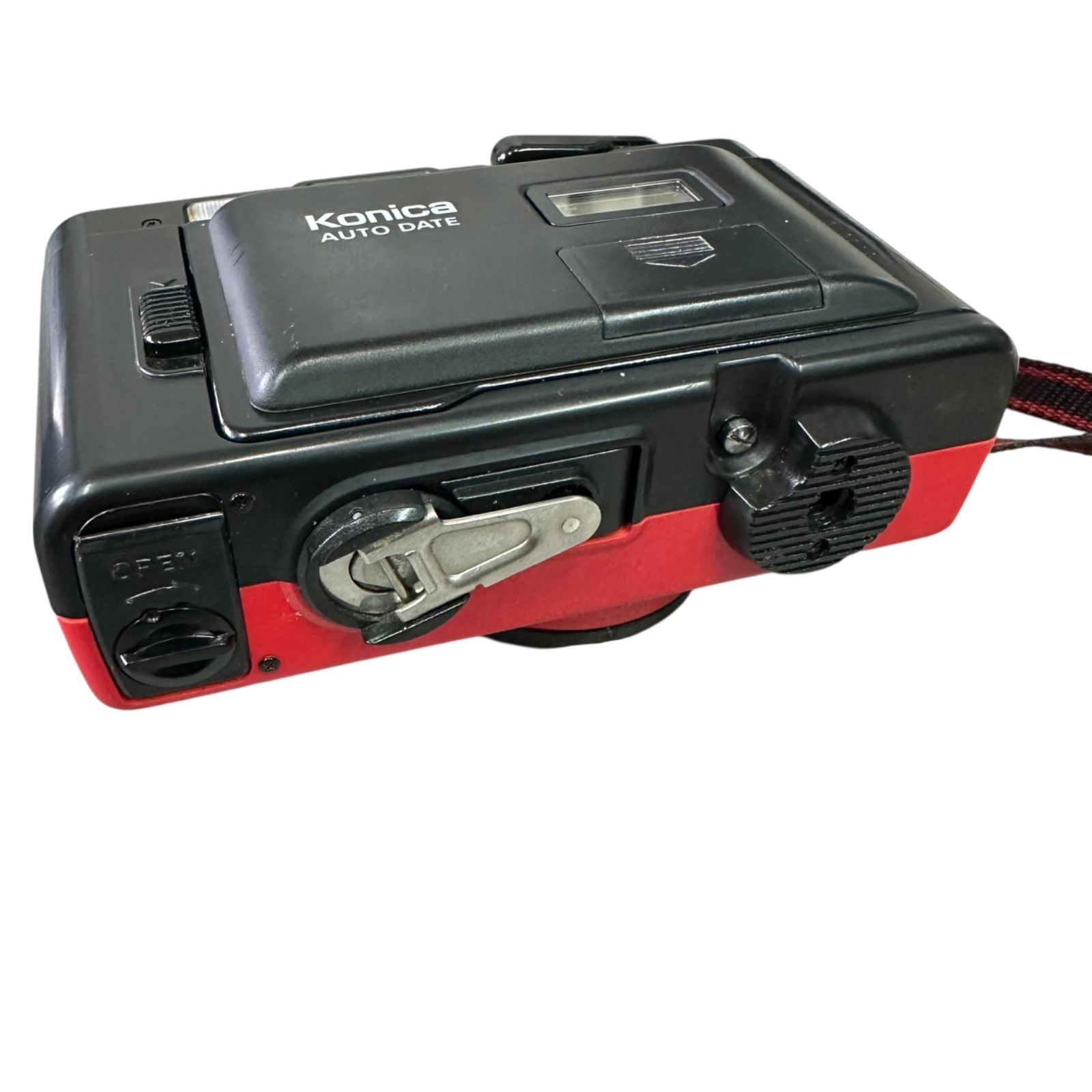 ★美品★　Konica EFJ AUTO DATE フィルムカメラ 完動品】Konica EFJ AUTO DATEレッドコンパクトフィルムカメラ - メルカリ