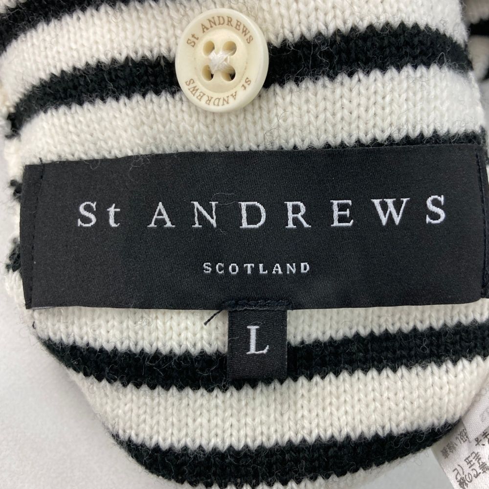 サイズ：L ST ANDREWS セントアンドリュース リバーシブル ニット