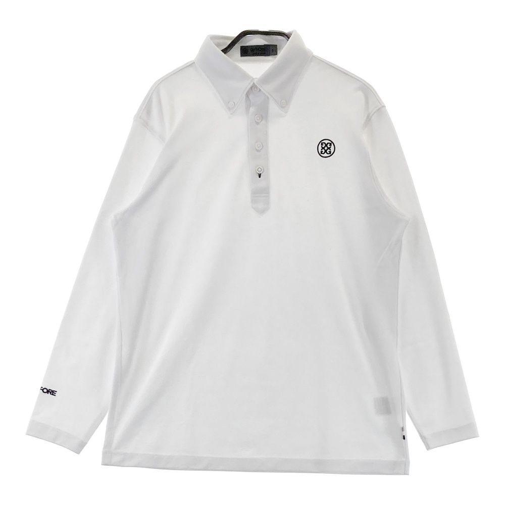 サイズ：1 G/FORE ジーフォア 長袖ポロシャツ ボタンダウン ホワイト系