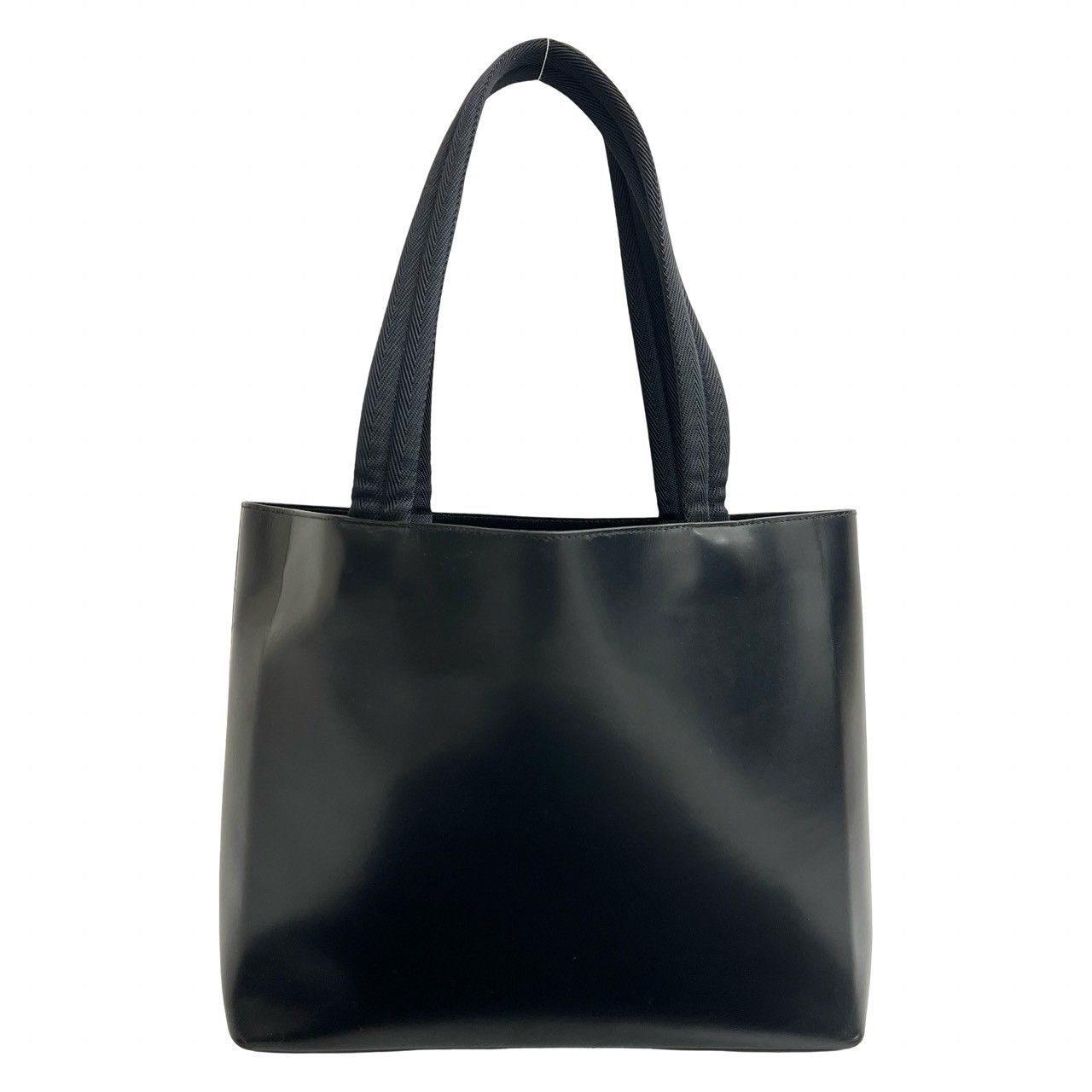 極 美品 ポーチ付き PRADA プラダ 切り抜き ロゴ レザー 本革