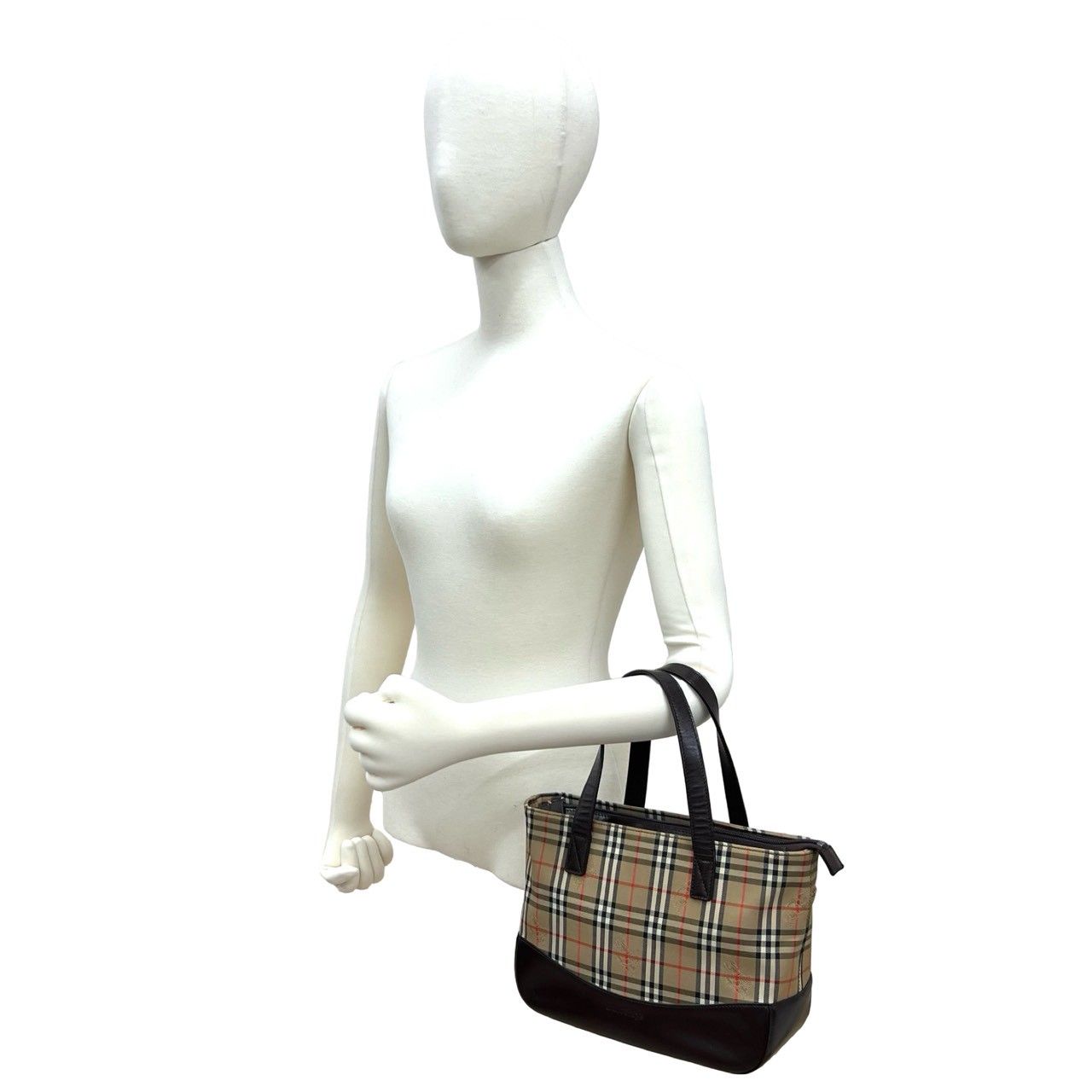 極 美品 Burberrys バーバリーズ ヴィンテージ ノバチェック 柄 レザー
