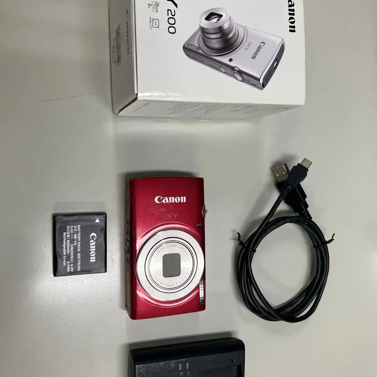 Canon IXY200 デジタルカメラ レッド 中古美品！ - メルカリ