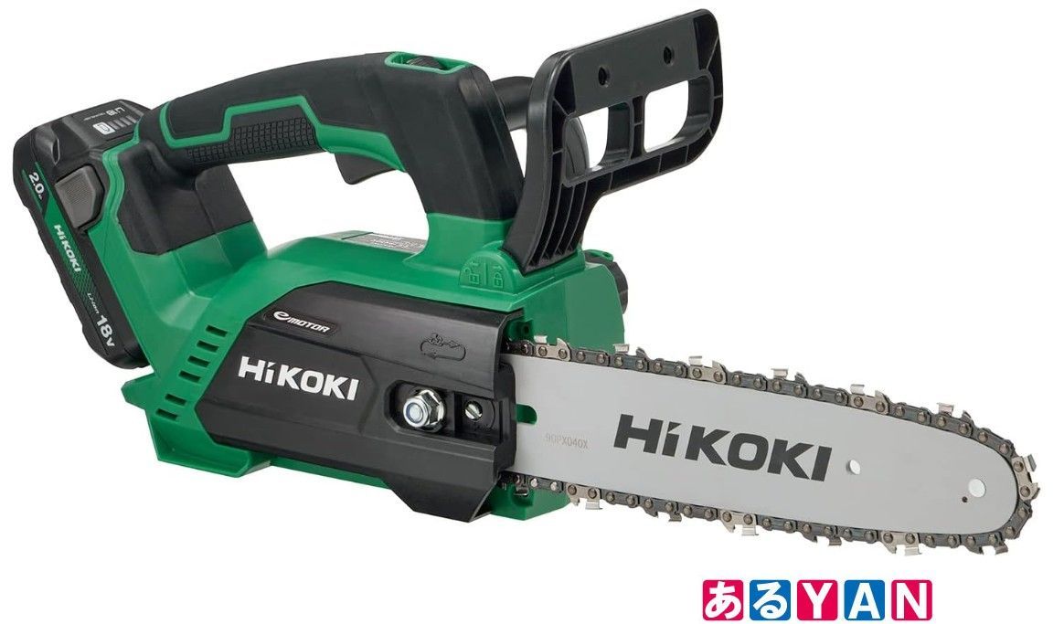 ♥ HiKOKI ハイコーキ 18 V コードレスチェーンソー バーサイズ 250 mm 蓄電池 充電器付き BC
