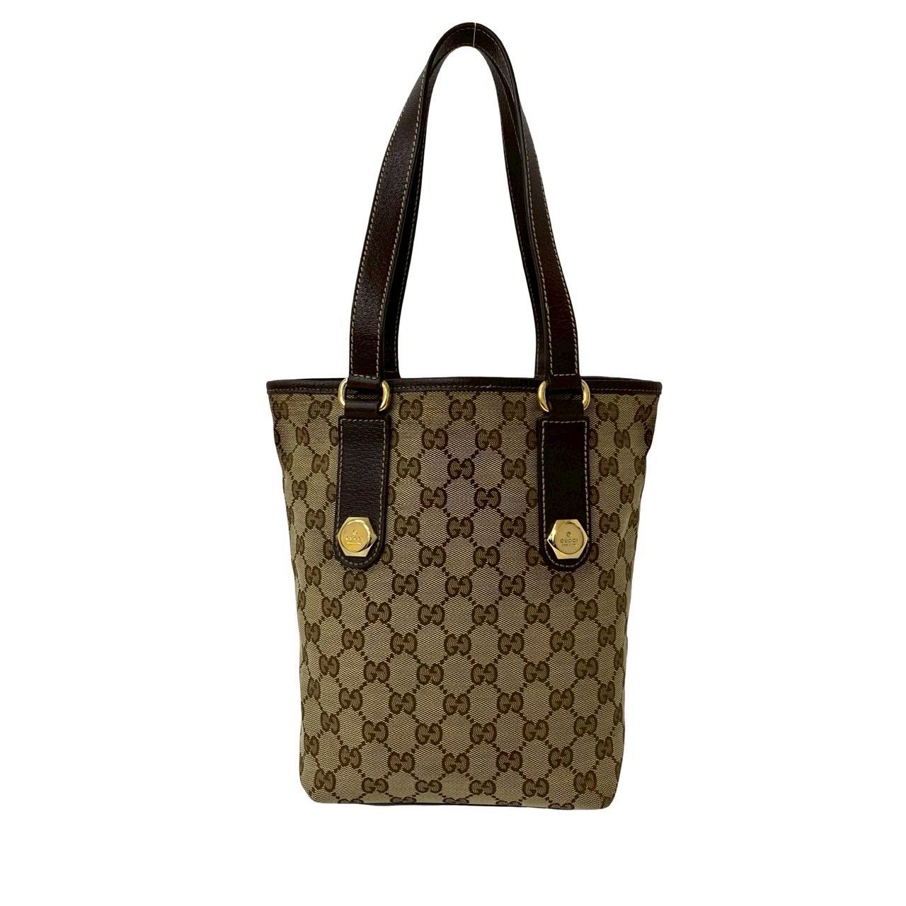 極 美品 GUCCI グッチ GG キャンバス レザー 本革 キャンバス ミニ