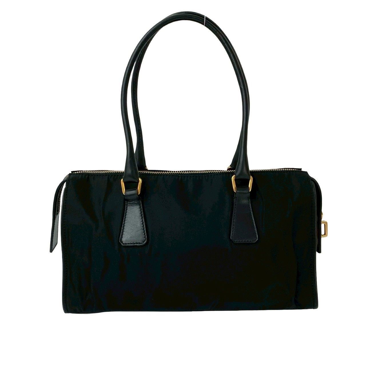 【極美品】PRADA プラダ ボストンバッグ ルナロッサ ナイロン 黒 イエロー 極美品】PRADA プラダ ボストンバッグ ルナロッサ ナイロン 黒