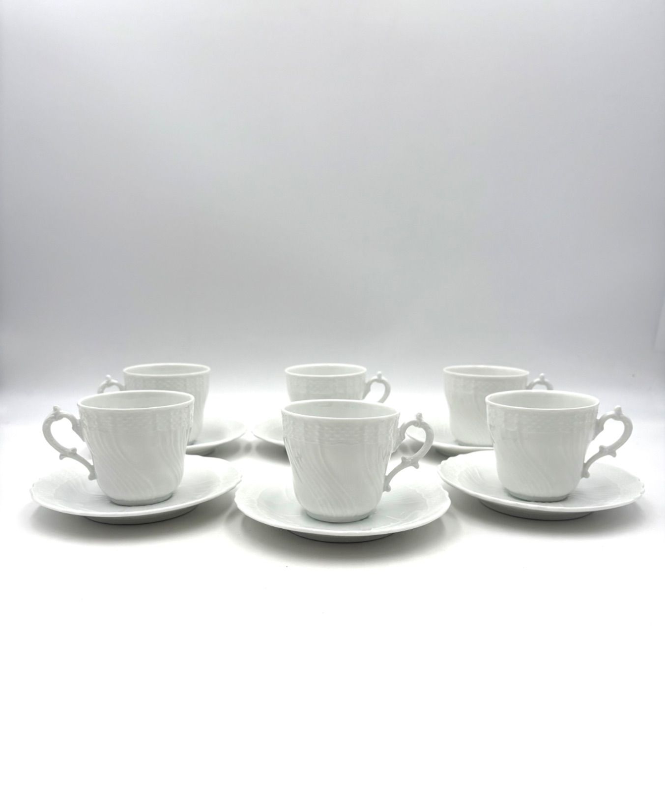 Richard Ginori リチャードジノリ ベッキオホワイト コーヒーカップ ソーサー 6客セット